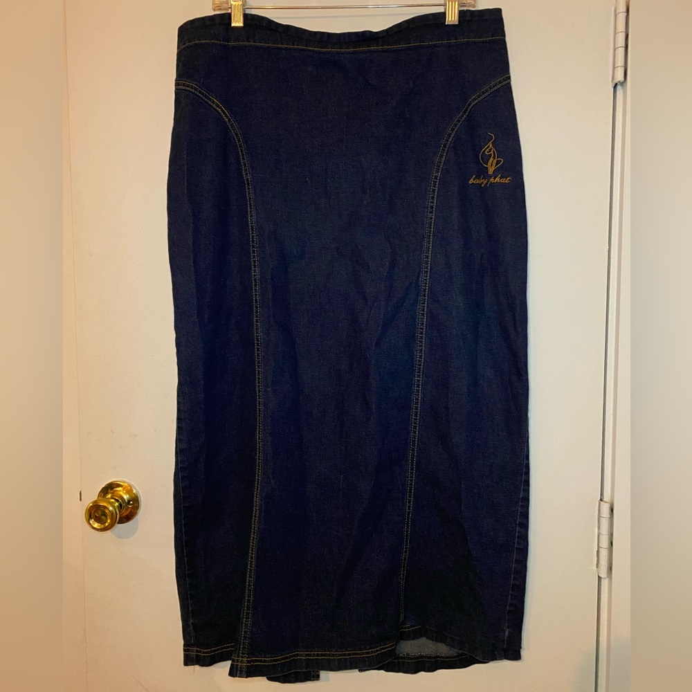 Vintage Baby Phat Denim Maxi Skirt